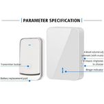 زنگ بی سیم مدل 2Q489-BB به همراه شستی