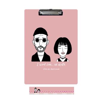 تخته شاسی مدل لئون و ماتیلدا به همراه خط کش - جین 12 عددی