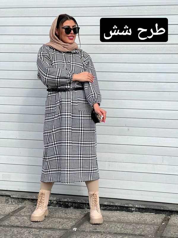 پیراهن پشمی جلو زیپ کد 1430