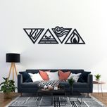 استیکر آرتافرین مدل عناصر چهارگانه طرح مثلث مجموعه 4 عددی