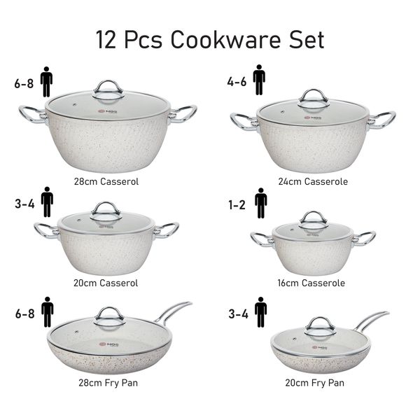 سرویس پخت و پز 12 پارچه ام جی اس کد 800304