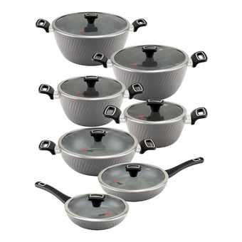 سرویس قابلمه و تابه گرانیت 14 پارچه ام جی اس مدل ماینز