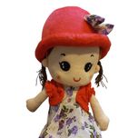 عروسک مدل دختر کلاهدار ارتفاع 50 سانتی متر