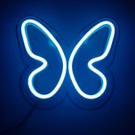 چراغ تزیینی مدل تابلو نئون طرح پروانه
