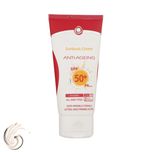 کرم ضد آفتاب بدون رنگ سان سیف، مدل SPF50، مناسب انواع پوست و حجم 50 میلیلیتر، محافظت کننده در برابر اشعه UVAو UVB، ضد حساسیت، ض