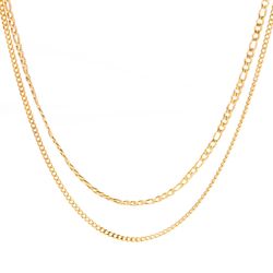 گردنبند زنانه دو لاین کلاسیک مدل MRES1059