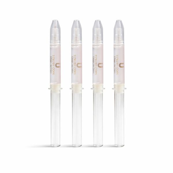 سرم تقویت کننده و ضدپیری پوست لاکچری کوین مدل collagen gel مناسب برای انواع پوست حجم 3 میلی لیتر بسته 4 عددی