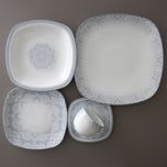 سرویس غذاخوری 73 پارچه 12 نفر چینی زرین ایران مدل کواترو ادلین درجه یک