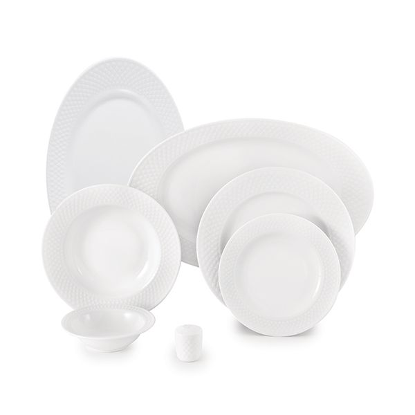 سرویس غذاخوری 102 پارچه چینی زرین ایران طرح رادیانس ساده درجه عالی