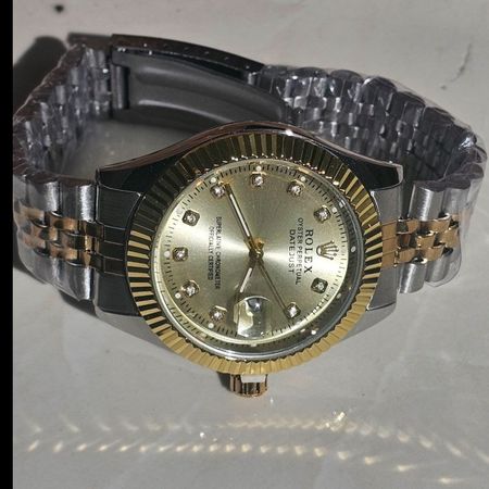 ساعت مچی مردانه طرح رولکس مدل Datejust لوکس (بند جوبیلی و صفحه نگیندار)
