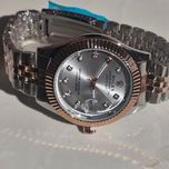 ساعت مچی مردانه طرح رولکس مدل Datejust لوکس (بند جوبیلی و صفحه نگین‌دار)