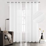 پرده تیکو دکو مدل کتان تور سایز 140x280 سانتی متر