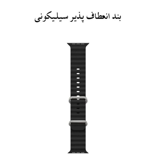 ساعت هوشمند مدل اولترا T1000 دارای قابلیت های قابلیت مکالمه مستقیم، قابلیت مکالمه از طریق بلوتوث، ضد آب بند سیلیکون