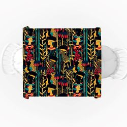 رومیزی مدل مربع مخمل طرح انتزاعی مدرن کد 11027