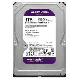 هارد دیسک اینترنال وسترن دیجیتال با رابط SATA 3.0 مدل WD11PURZ 6g SATA HA520 ظرفیت 1 ترابایت