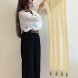 رانر دستبافت شاهو مدل Brumelle