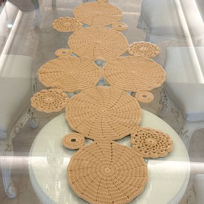 رانر دستبافت شاهو مدل Sorelia