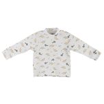 ست تی‌شرت آستین بلند و سرهمی دخترانه مدل MDSS-CH6509