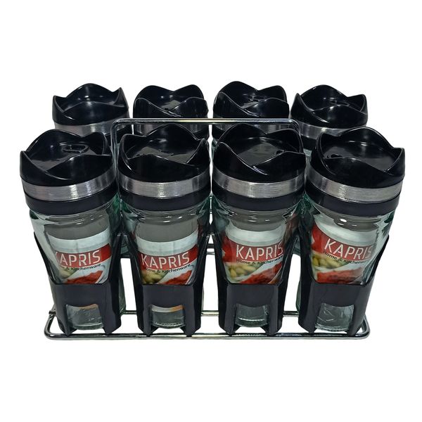 ست جا ادویه 9 پارچه کاپریس مدل فلورا کد GGB8