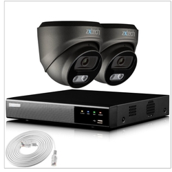 پکیج 2 دوربین مداربسته 4 مگاپیکسل تحت شبکه IP