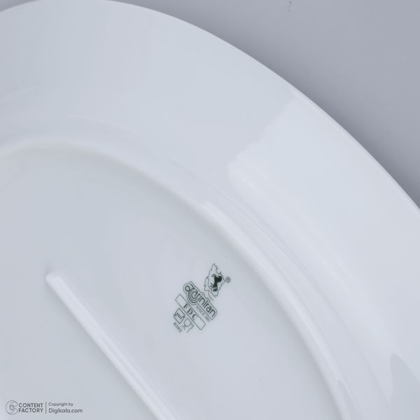 سرویس غذاخوری 28 پارچه چینی زرین ایران سری رادیانس مدل سفید درجه یک