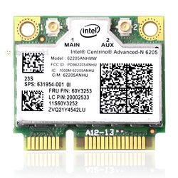 کارت وایرلس لپ تاپ مدل Intel® Centrino® Advanced-N 6205, Dual Band
