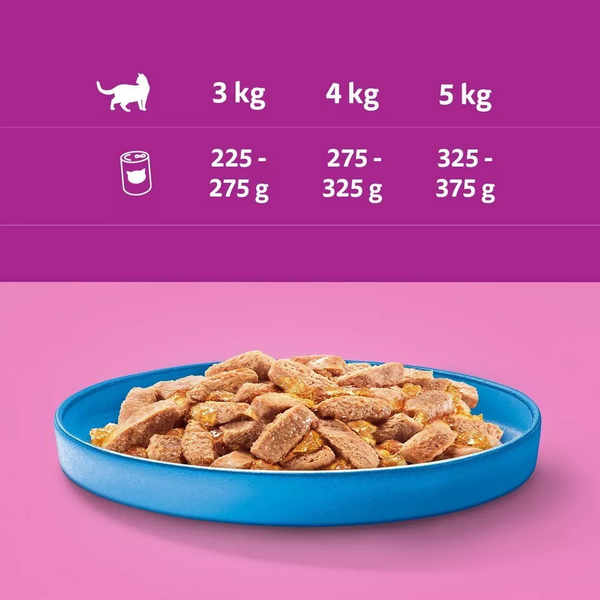 کنسرو گربه بالغ ویسکاس با طعم ماهی تن در ژله/ Whiskas canned wet cat food with tunna in jelly