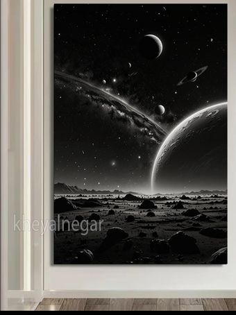 تابلو فضا/ سفر به دنیای بی‌نهایت فضا 🌌کد S12