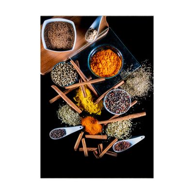 فرش ماشینی زانیس مدل مدرن طرح آشپزخانه زمینه مشکی