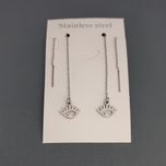 گوشواره زنانه مدل بخیه ای طرح چشم