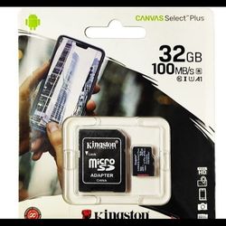 کارت حافظه میکرو 32 گیگ microSDHC کینگستون کانواس