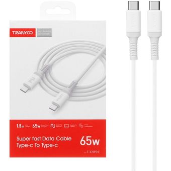 کابل شارژ دو سر تایپ سی سوپر فست ترانیو Tranyoo T-X20PD C