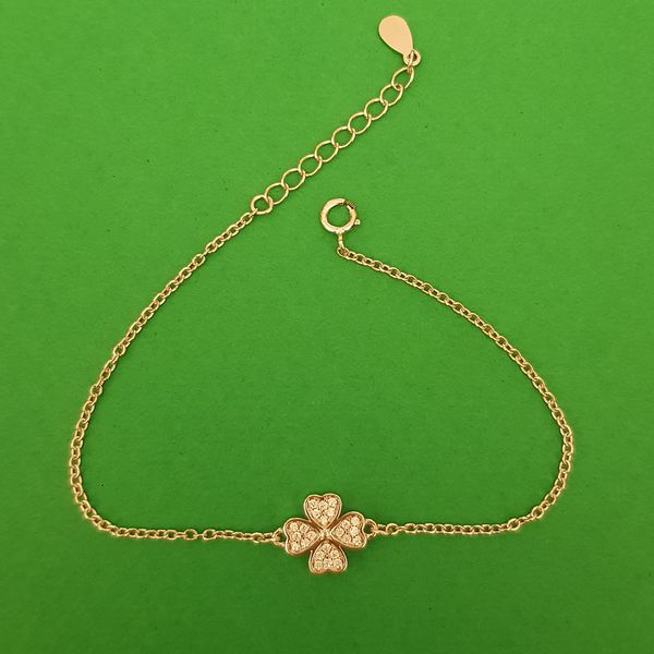 دستبند زنانه مدل گل 4 پر