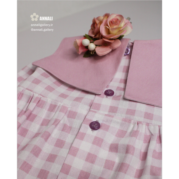 ست بلوز شلوار دخترانه مانیا رنگ صورتی