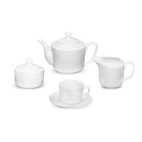 سرویس غذاخوری 102 پارچه چینی زرین ایران طرح رادیانس ساده درجه عالی