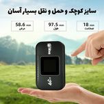 مودم 4G LTE قابل حمل اسفیورد مدل M750 با باتری 3000 میلی‌آمپرساعت، پشتیبانی از 10 کاربر همزمان، نمایشگر رنگی دیجیتال، اتصال بی‌س