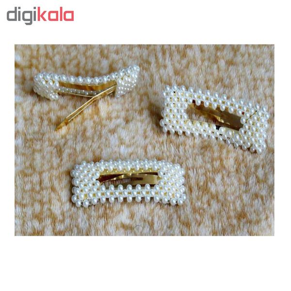 گیره مو طرح مروارید کد 115 تک سایز