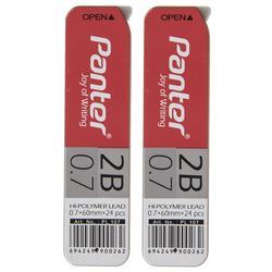 نوک مداد نوکی 0.7 میلی متری پنتر مدل Hi-Polymer بسته 2 عددی