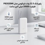 پاوربانک 22.5 وات شیائومی مدل PB2020MI ظرفیت 20000 میلی آمپر ساعت