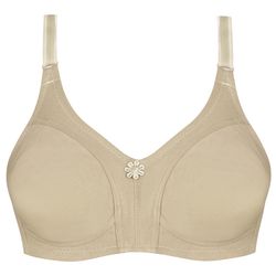 سوتین زنانه بدون فنر کد 66368 رنگ کرم