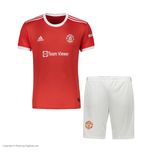 ست تی شرت و شورت ورزشی مردانه طرح منچستریونایتد مدل 2022