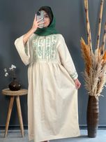 پیراهن لینن گلدوزی رها 1164
