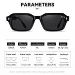 عینک آفتابی مستطیلی آلبرت وگ مدل SZ8106 Obsidian