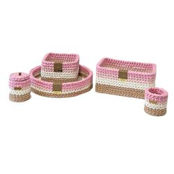 سبد بافتنی مدل تریکو کد 44 مجموعه 5 عددی