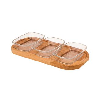 اردو خوری لیمون مدل 3 خانه پایه چوبی