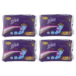 مجموعه 4 عددی نوار بهداشتی شب تافته مدل Yalda Night، سایز XXL با ضخامت ضخیم، لایه رویی کتان با جذب خیلی زیاد، بسته 7 عددی، ضد حس