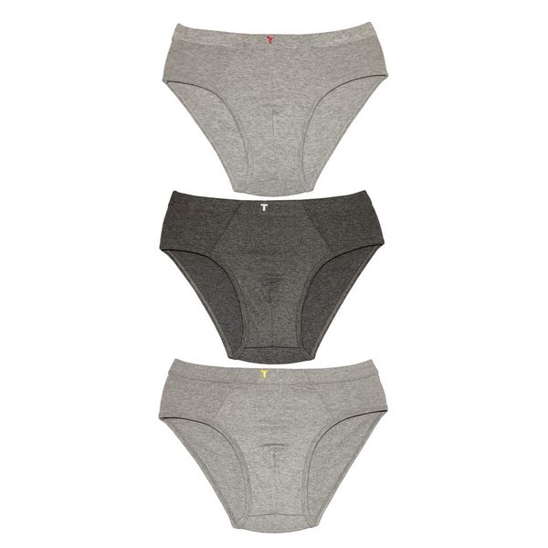 شورت مردانه مدل اسلیپ ملانژ کد 99 بسته 3 عددی