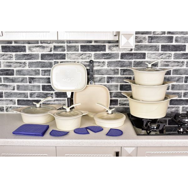 سرویس پخت و پز 19 پارچه ام جی اس مدل کره ای C