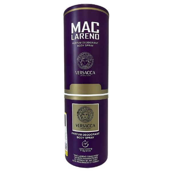 اسپری خوشبو کننده بدن زنانه مک لارنو مدل ورساچ کریستال حجم 200 میلی لیتر