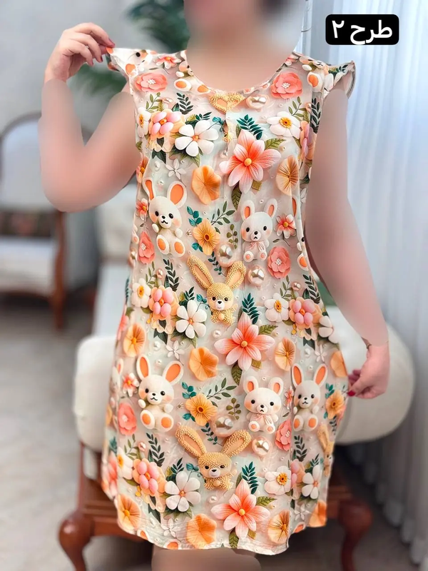 پیراهن نخی فرشته 3123
